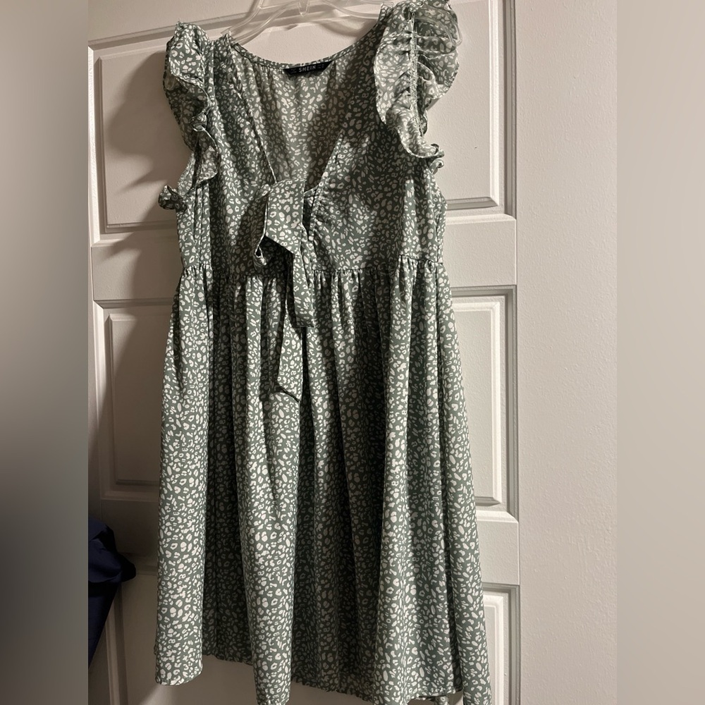 Green Floral Dress